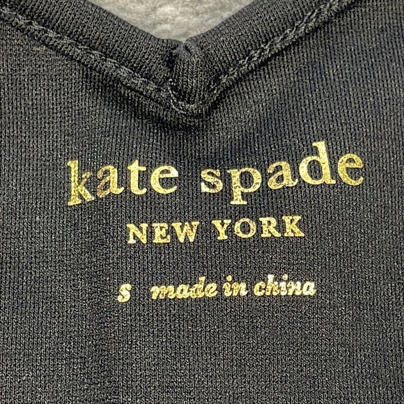 NWT Kate Spade Flora Leopard Lace Ponte Dress Black Office Funeral Sz S - Picture 8 of 12